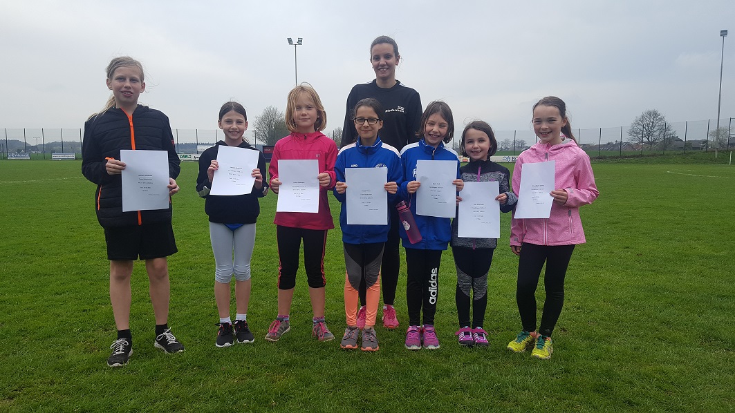 Urkundenverteilung beim Training
